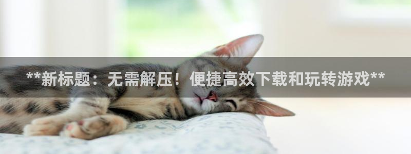 新宝gg一注册：**新标题：无需解压！便捷高效下载和玩转游戏**