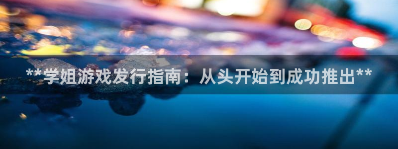 新宝gg创造奇迹平台注册登录：**学姐游戏发行指南：从头开始到成功推出**